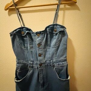 NWT Fashion Nova Jean jumpsuit